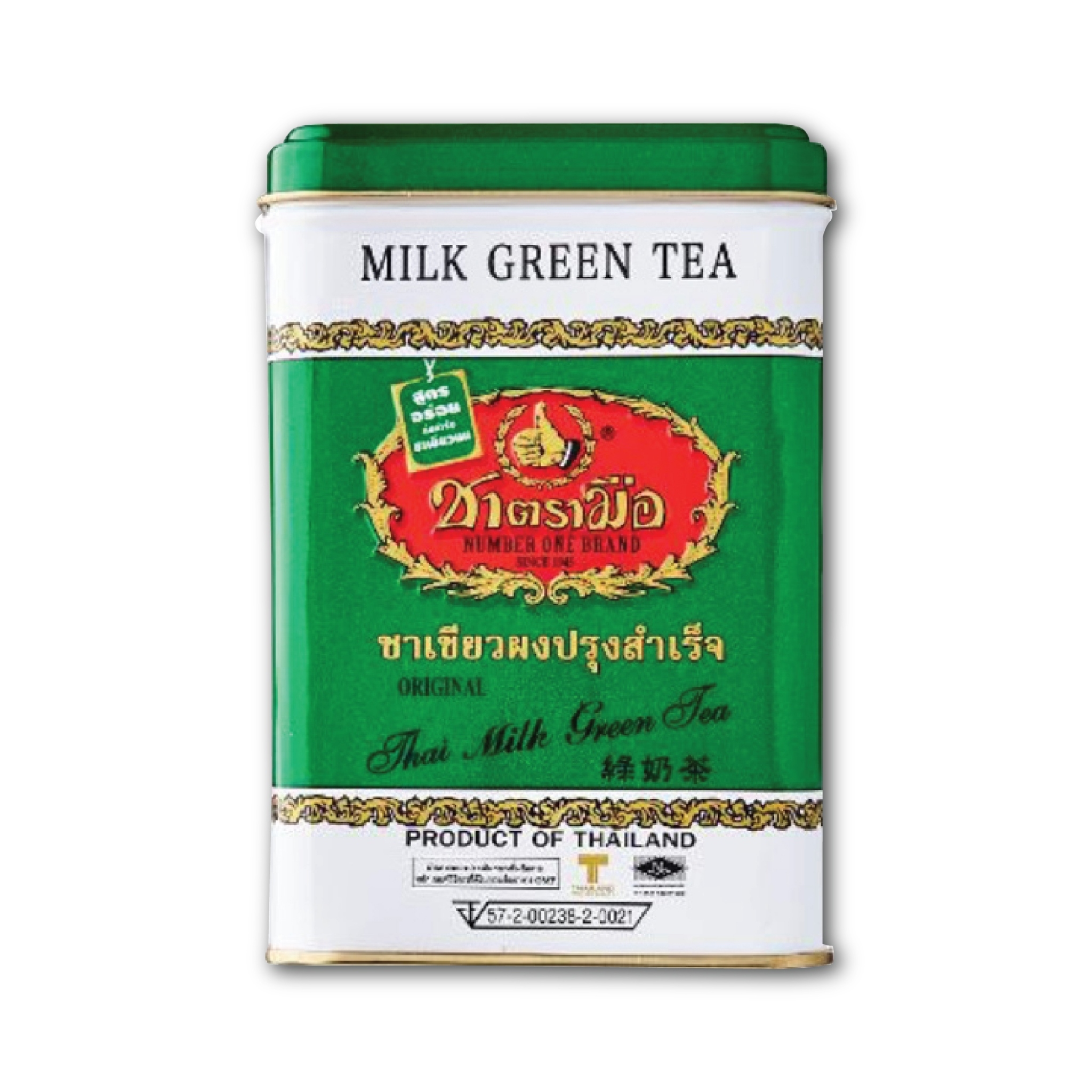 見てみてThailandマーケット / タイ式紅茶 チャトラムー 緑缶 50 Tea bag入り